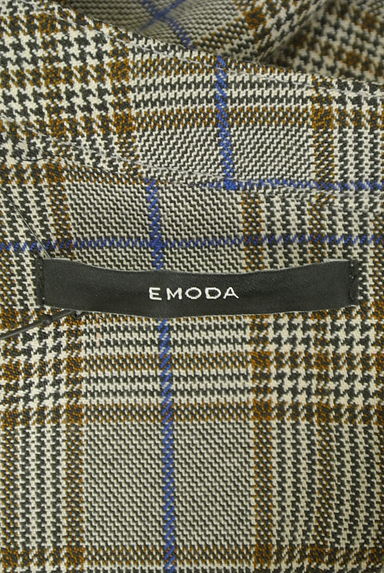 EMODA（エモダ）の古着「ベルト付きカシュクールチェックロングワンピース（ワンピース・チュニック）」大画像６へ