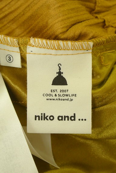 niko and...（ニコ アンド）の古着「スウェードプリーツワイドパンツ（パンツ）」大画像６へ
