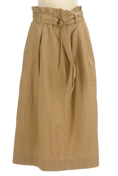coen（コーエン）の古着「ベルト付き綿麻ロングフレアスカート（ロングスカート・マキシスカート）」大画像１へ