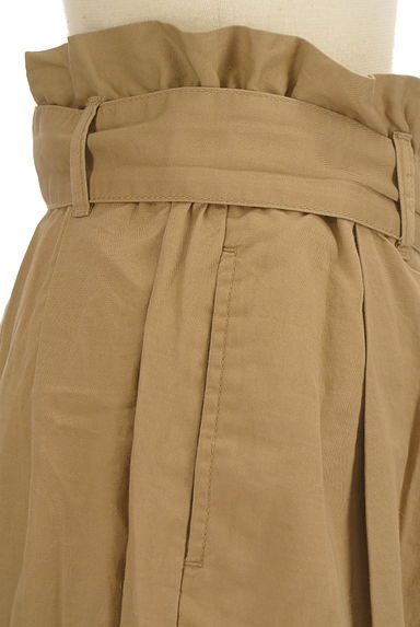 coen（コーエン）の古着「ベルト付き綿麻ロングフレアスカート（ロングスカート・マキシスカート）」大画像５へ