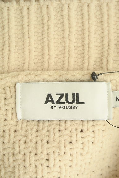 AZUL by moussy（アズールバイマウジー）の古着「ケーブル編みモックネックニットトップス（セーター）」大画像６へ