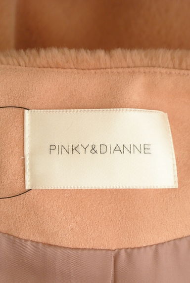 Pinky＆Dianne（ピンキー＆ダイアン）の古着「ノーカラーエコファーロングコート（コート）」大画像６へ