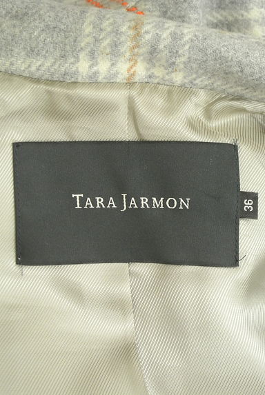 TARA JARMON（タラジャーモン）の古着「チェック柄ロングコート（コート）」大画像６へ