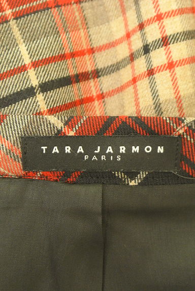 TARA JARMON（タラジャーモン）の古着「チェック柄膝下タイトスカート（ロングスカート・マキシスカート）」大画像６へ