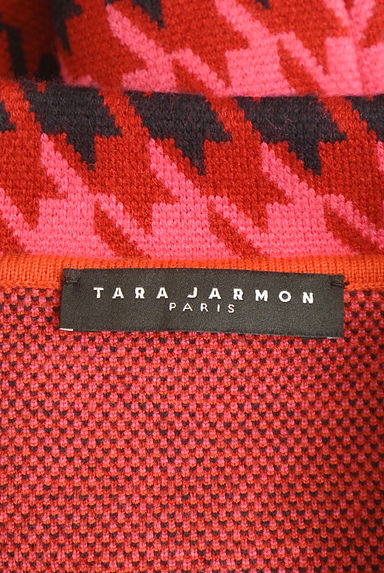 TARA JARMON（タラジャーモン）の古着「配色千鳥格子柄ニットジャケット（ジャケット）」大画像６へ