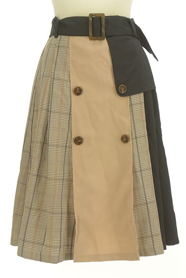 axes femme（アクシーズファム）の古着「ベルト付き配色ミディスカート（スカート）」大画像１へ