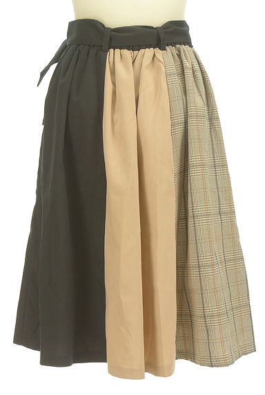 axes femme（アクシーズファム）の古着「ベルト付き配色ミディスカート（スカート）」大画像２へ