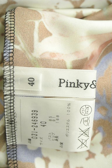 Pinky＆Dianne（ピンキー＆ダイアン）の古着「花柄カシュクール膝丈ワンピース（ワンピース・チュニック）」大画像６へ