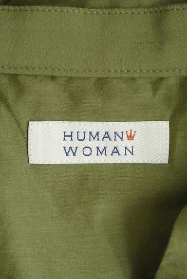 HUMAN WOMAN（ヒューマンウーマン）の古着「シルク混ノーカラーシャツ（ブラウス）」大画像６へ