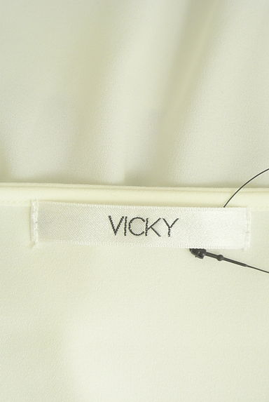 VICKY（ビッキー）の古着「Vネックボーダーカットソー（カットソー・プルオーバー）」大画像６へ