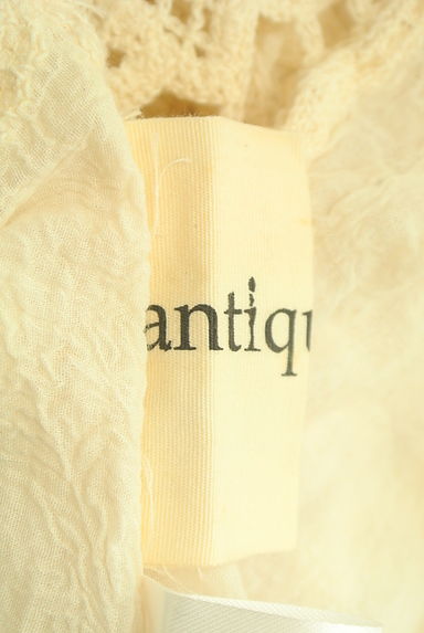 antiqua（アンティカ）の古着「透かし編み刺繍ロングカーディガン（カーディガン・ボレロ）」大画像６へ
