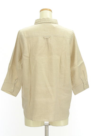 SM2（サマンサモスモス）の古着「ワンポイント刺繍七分袖リネンシャツ（カジュアルシャツ）」大画像２へ