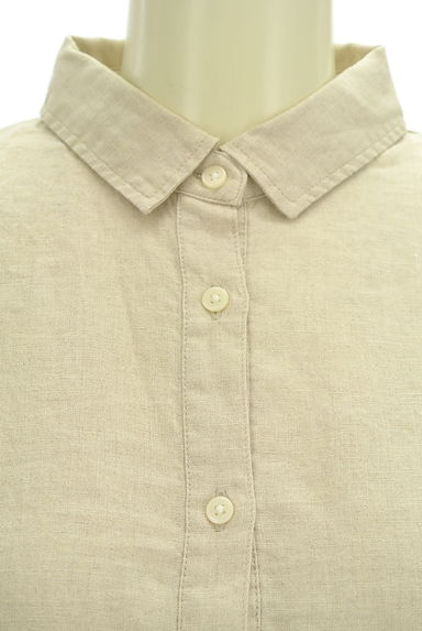 SM2（サマンサモスモス）の古着「ワンポイント刺繍七分袖リネンシャツ（カジュアルシャツ）」大画像４へ