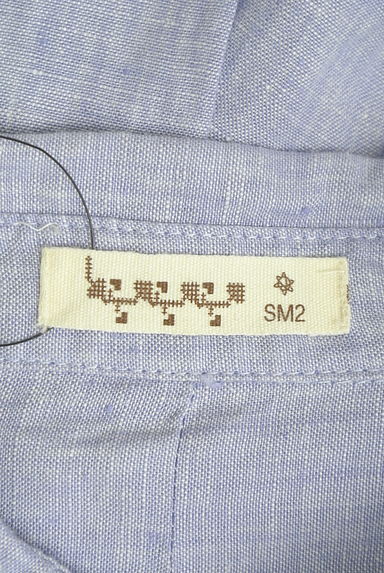 SM2（サマンサモスモス）の古着「ワンポイント刺繍リネンシャツ（カジュアルシャツ）」大画像６へ