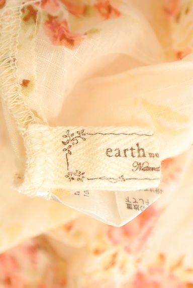 earth music&ecology（アースミュージック＆エコロジー）の古着「ドルマン６分袖花柄シアーカットソー（カットソー・プルオーバー）」大画像６へ