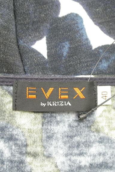 EVEX by KRIZIA（エヴェックス バイ クリツィア）の古着「フレンチスリーブ花柄ミニワンピース（ワンピース・チュニック）」大画像６へ