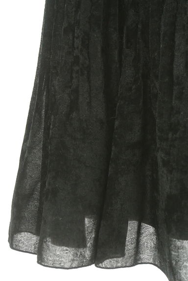 EVEX by KRIZIA（エヴェックス バイ クリツィア）の古着「膝下丈プリーツベロアスカート（スカート）」大画像５へ
