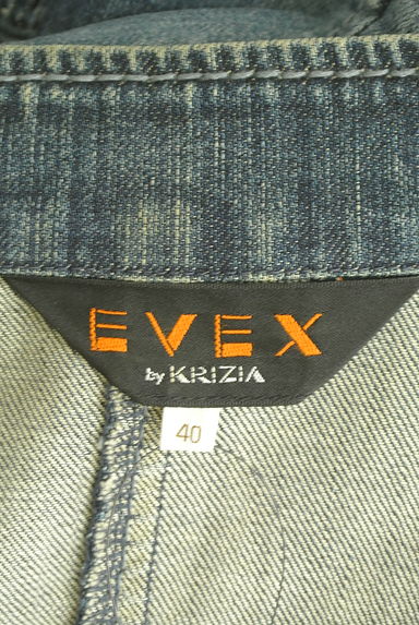 EVEX by KRIZIA（エヴェックス バイ クリツィア）の古着「ウォッシュド加工ペプラムデニムジャケット（ジャケット）」大画像６へ