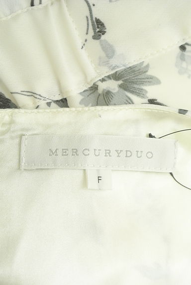 MERCURYDUO（マーキュリーデュオ）の古着「ベルト付き花柄×ドットプリーツシフォン膝下アシメワンピ（ワンピース・チュニック）」大画像６へ