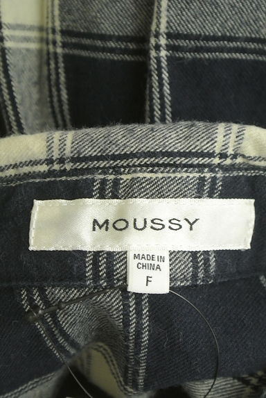 MOUSSY（マウジー）の古着「ベルト付きチェック柄膝下シャツワンピース（ワンピース・チュニック）」大画像６へ