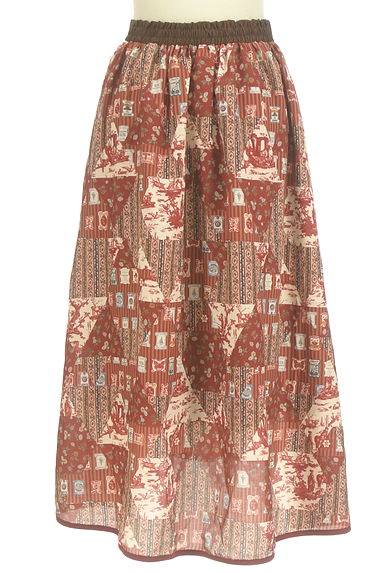 axes femme（アクシーズファム）の古着「イレギュラーヘムミモレ丈スカート（ロングスカート・マキシスカート）」大画像２へ