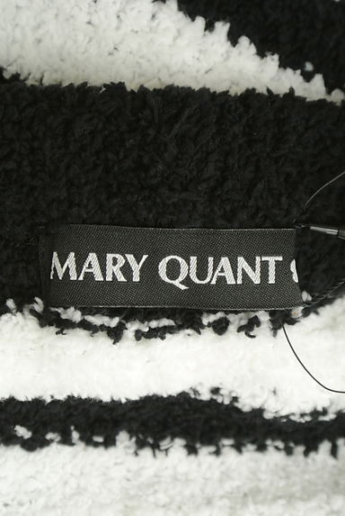 MARY QUANT（マリークワント）の古着「モノトーンボーダーふわモコルームウエア（セットアップ（ジャケット＋パンツ））」大画像６へ