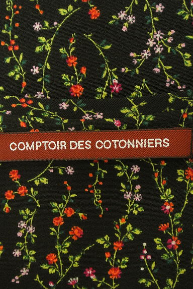 Comptoir des Cotonniers（コントワーデコトニエ）の古着「花柄ドロスト膝丈ワンピース（ワンピース・チュニック）」大画像６へ