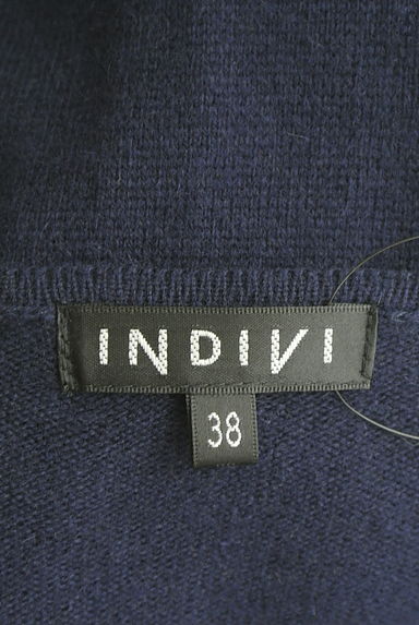 INDIVI（インディヴィ）の古着「ベルト付き膝下丈ニットワンピース（ワンピース・チュニック）」大画像６へ