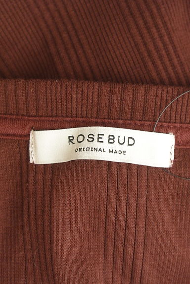 ROSE BUD（ローズバッド）の古着「ツイストミモレリブワンピース（ワンピース・チュニック）」大画像６へ