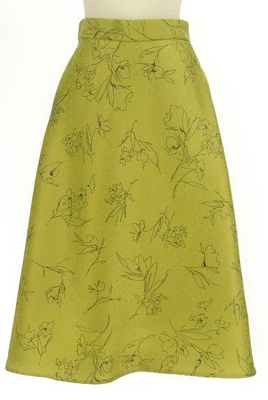 YECCA VECCA（イェッカヴェッカ）の古着「花柄美光沢フレアスカート（ロングスカート・マキシスカート）」大画像１へ
