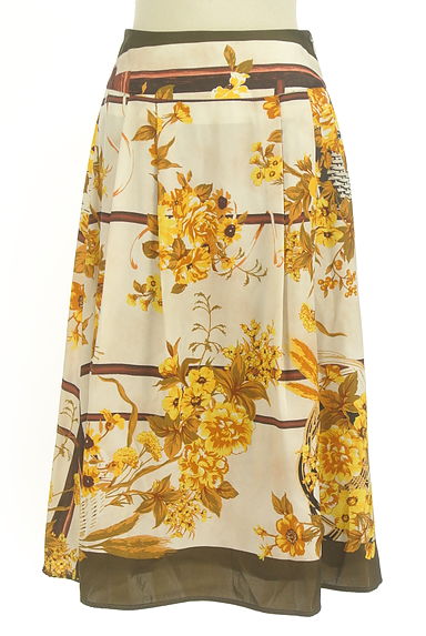 KATHARINE ROSS（キャサリンロス）の古着「ハイウエスト花柄フレアスカート（ロングスカート・マキシスカート）」大画像１へ