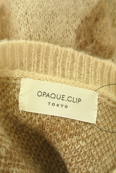 OPAQUE.CLIP（オペークドットクリップ）の古着「お花レオパード柄モヘヤ混ニットトップス（セーター）」大画像６へ