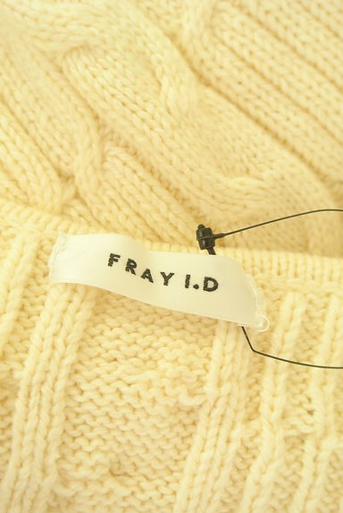 FRAY I.D（フレイアイディー）の古着「ケーブル編みショートニットカーディガン（カーディガン・ボレロ）」大画像６へ