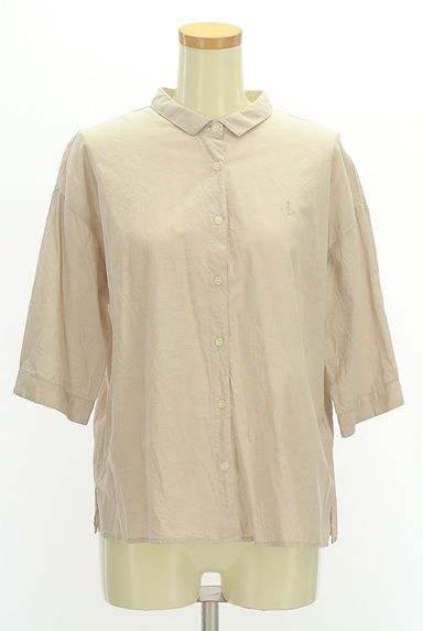 SM2（サマンサモスモス）の古着「ワンポイント刺繍６分袖シャツ（カジュアルシャツ）」大画像１へ