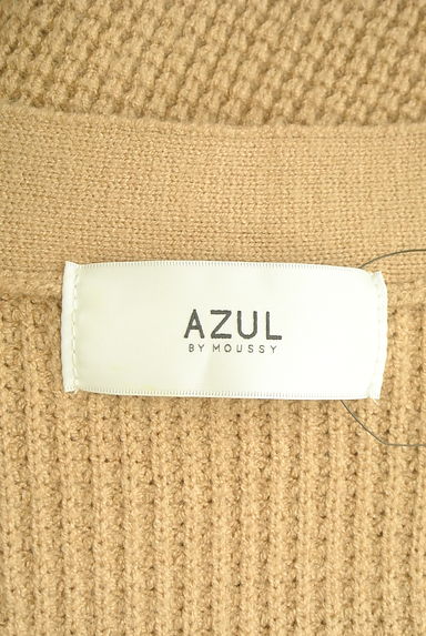 AZUL by moussy（アズールバイマウジー）の古着「ショート丈ワッフルニットカーディガン（カーディガン・ボレロ）」大画像６へ