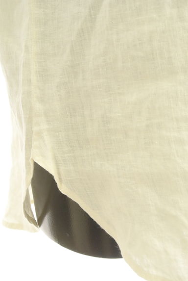 Ralph Lauren（ラルフローレン）の古着「カットワーク刺繍フレンチスリーブリネンシャツ（ブラウス）」大画像５へ