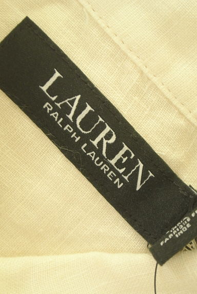Ralph Lauren（ラルフローレン）の古着「カットワーク刺繍フレンチスリーブリネンシャツ（ブラウス）」大画像６へ