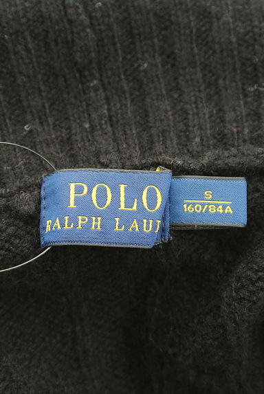 POLO RALPH LAUREN（ポロラルフローレン）の古着「ビッグカラーロングケーブルニットカーデ（カーディガン・ボレロ）」大画像６へ