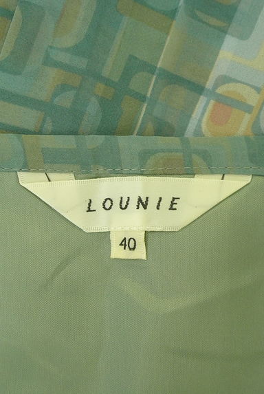 LOUNIE（ルーニィ）の古着「幾何学模様膝丈シフォンスカート（スカート）」大画像６へ
