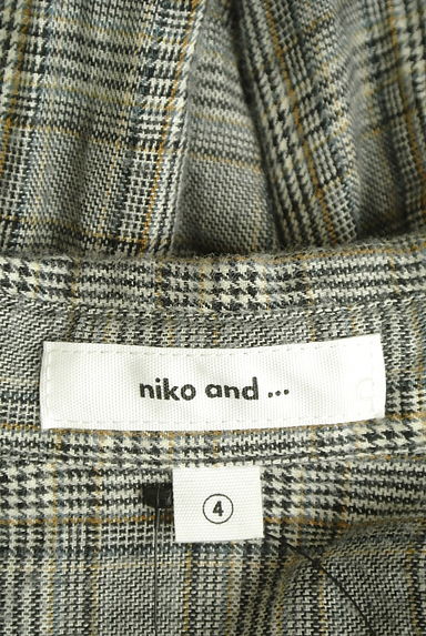 niko and...（ニコ アンド）の古着「チェック柄シャツカットソー（カットソー・プルオーバー）」大画像６へ