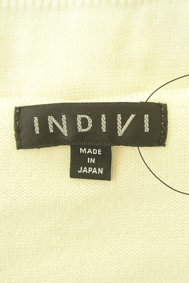 INDIVI（インディヴィ）の古着「フロントクロスニットトップス（ニット）」大画像６へ