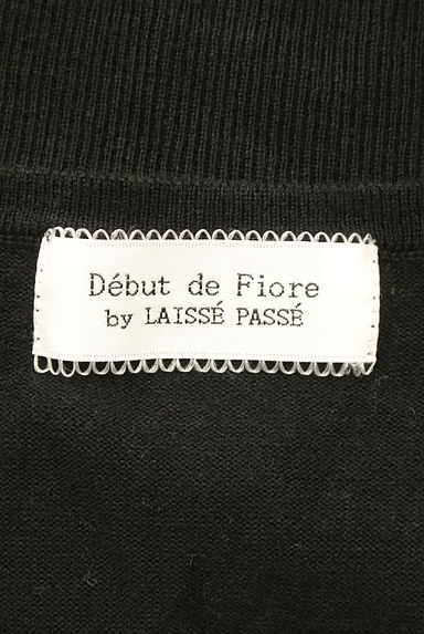 Debut de Fiore by LAISSE PASSE（デビュー・ド・フィオレ）の古着「レース袖ニット＋パール付きカーディガン（アンサンブル）」大画像６へ