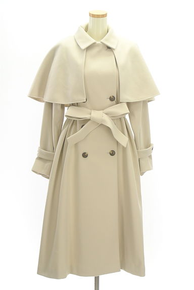 Couture Brooch（クチュールブローチ）の古着「ボリュームケープ付きウールロングコート（コート）」大画像１へ