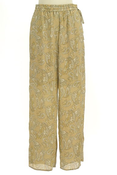 AZUL by moussy（アズールバイマウジー）の古着「ペイズリー柄楊柳シフォンパンツ（パンツ）」大画像１へ