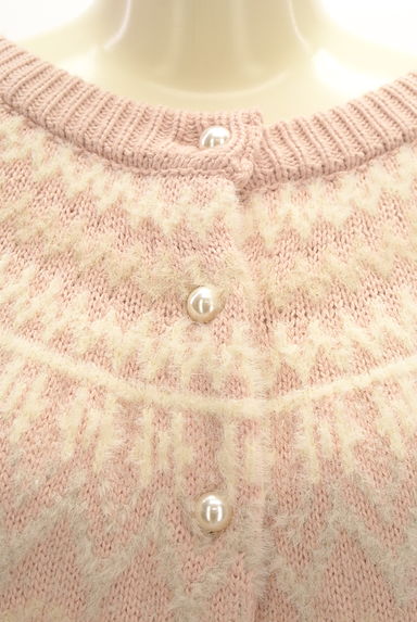 Couture Brooch（クチュールブローチ）の古着「ボリューム袖ノルディック柄ニットカーデ（カーディガン・ボレロ）」大画像４へ