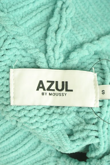 AZUL by moussy（アズールバイマウジー）の古着「ボリューム袖ケーブル編みオーバーニット（セーター）」大画像６へ