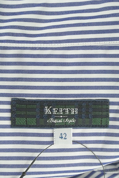 KEITH（キース）の古着「ラウンドヘムストライプシャツ（カジュアルシャツ）」大画像６へ
