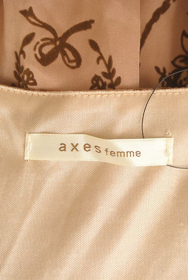 axes femme（アクシーズファム）の古着「フロッキープリント膝上バルーンワンピース（ワンピース・チュニック）」大画像６へ