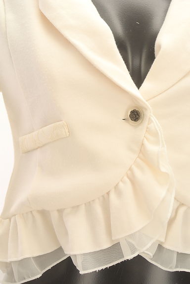 axes femme（アクシーズファム）の古着「裾シフォンフリルショートジャケット（ジャケット）」大画像５へ