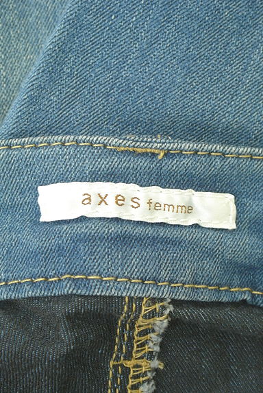 axes femme（アクシーズファム）の古着「レースデニムカプリパンツ（デニムパンツ）」大画像６へ
